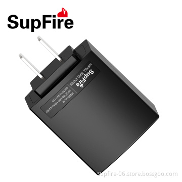 Portable universal edition plug charger SupFire AC18 DC 5V 1A